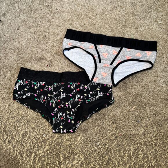Size XS NWOT VS PINK Set of 2 Panties - Picture 1 of 2